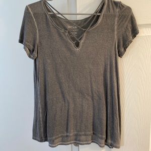 Grey American Eagle top